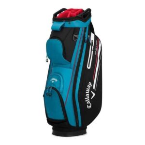 Callaway Chev 14+ Cart Bag-AQUA/BLACK/FIRE