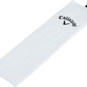 Callaway Tri-Fold Towel – White 16 x 21 Inches