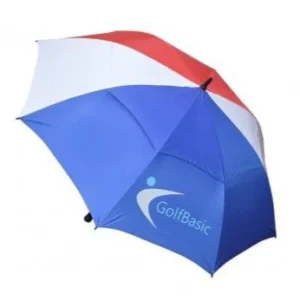 Golf Basic Automatic Open Silver Umbrella