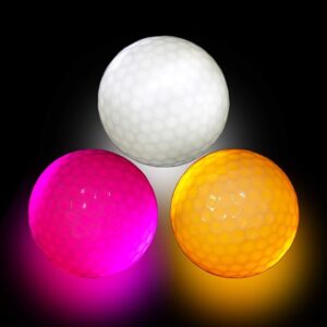 Golf Glow (Light) Ball (Pack of 3)